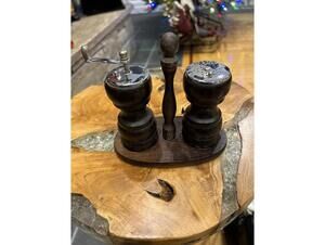 Vintage Japanese Wooden Salt and Pepper Shakers